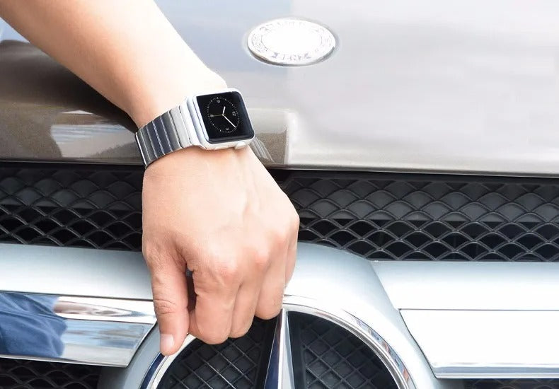 Sheathed Titanium Apple Watch Band