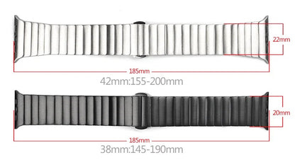 Sheathed Titanium Apple Watch Band