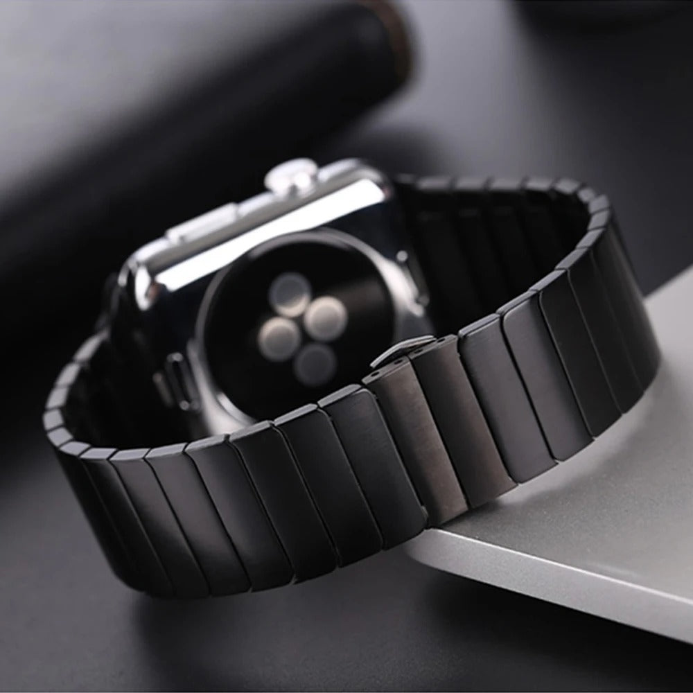 Sheathed Titanium Apple Watch Band