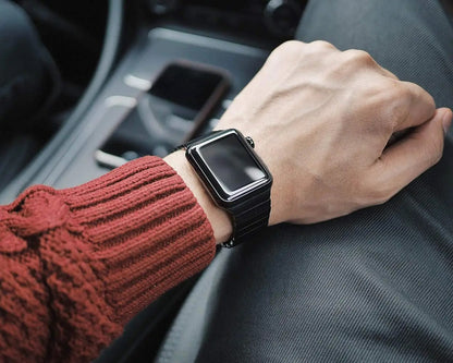 Sheathed Titanium Apple Watch Band